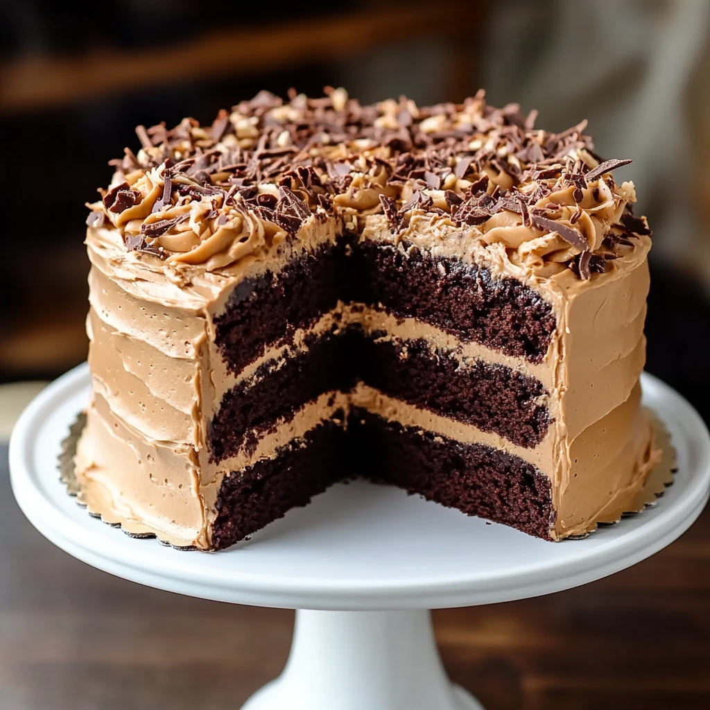 Decadent German Chocolate Cake with Irresistible Coconut Frosting