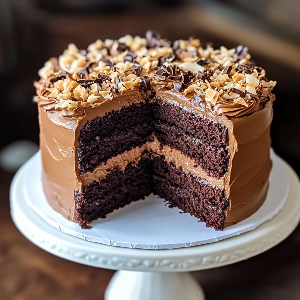 Decadent German Chocolate Cake Irresistible Coconut Frosting