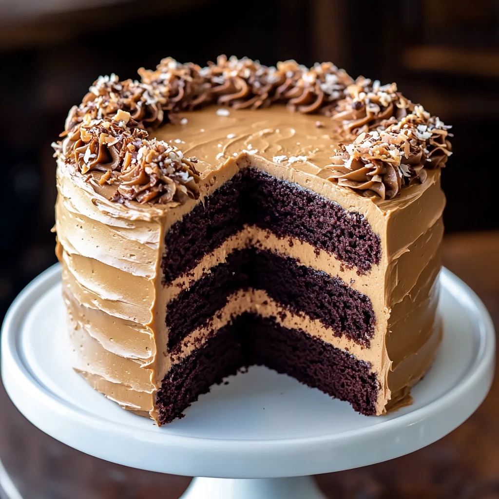 Decadent German Chocolate Cake Irresistible Coconut Frosting