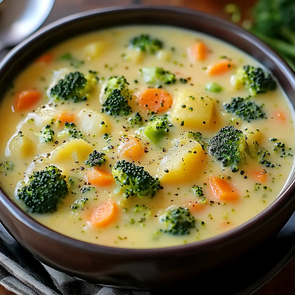 Easy 30-Minute Crock Pot Broccoli Cheddar Soup Recipe