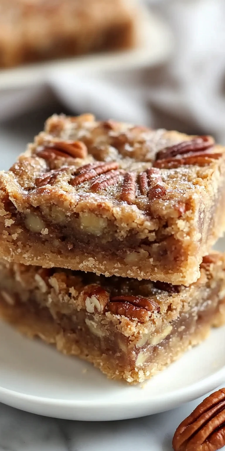 Easy Pecan Pie Bars For Two