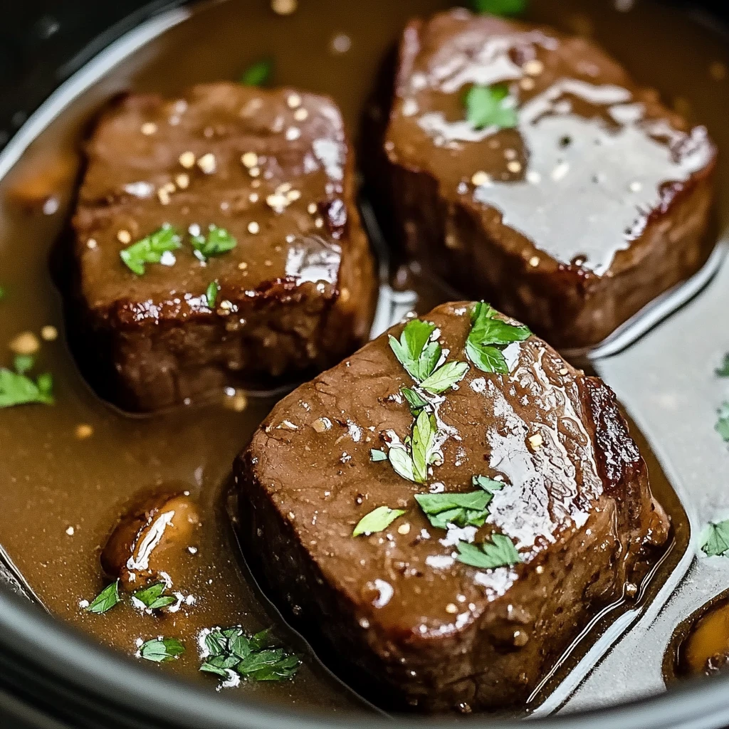 Tender Crock Pot Cube Steak Rich Mushroom Gravy