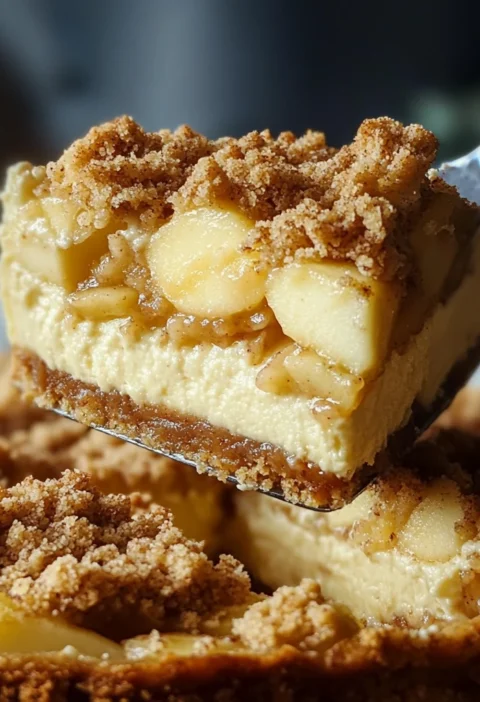 Apple Crumble Cheesecake Recipe Sweet Dessert