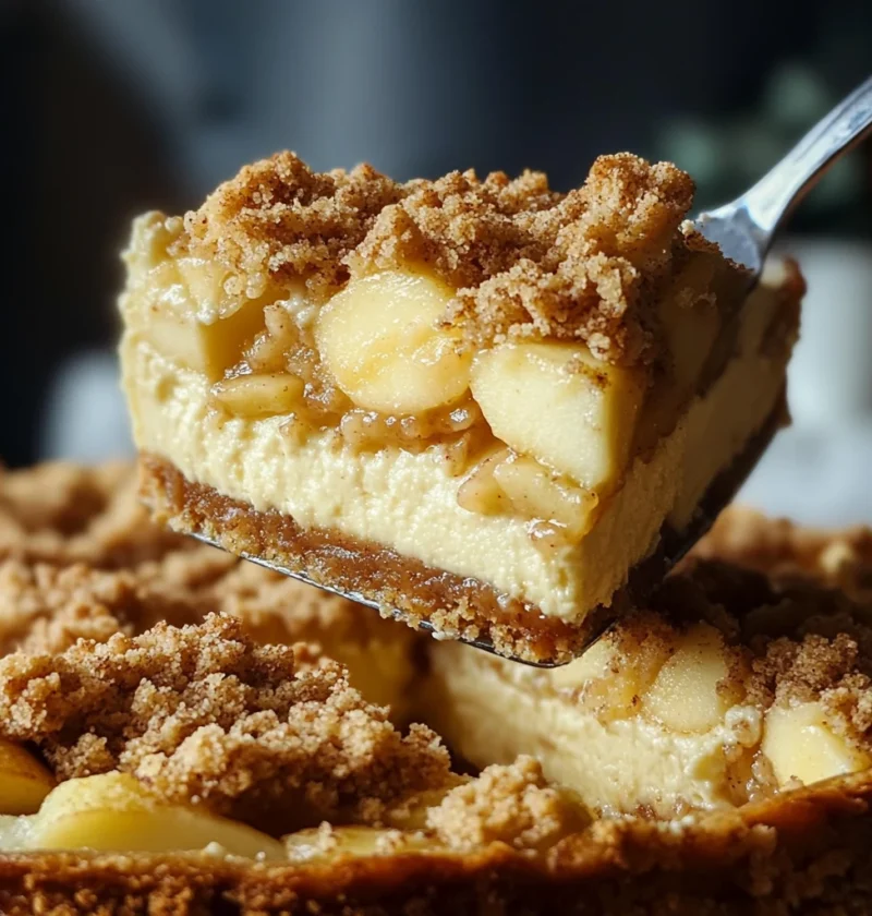Apple Crumble Cheesecake Recipe Sweet Dessert