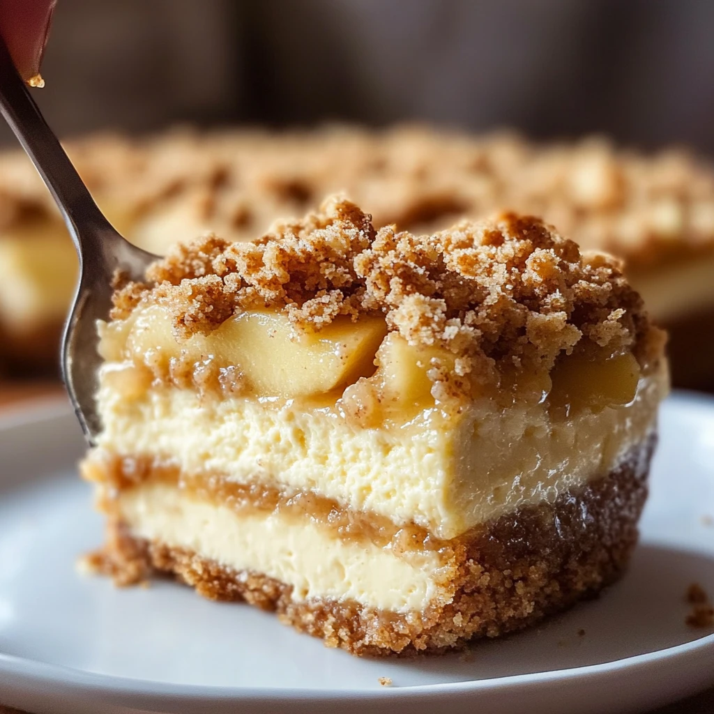 Apple Crumble Cheesecake Recipe Sweet Dessert