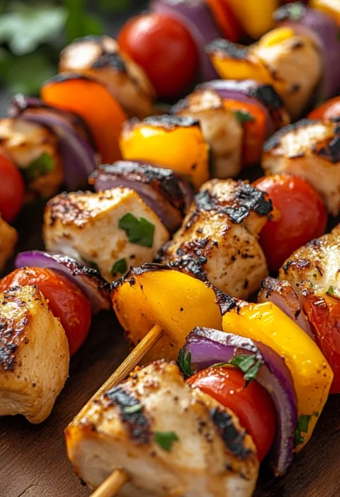 Baked Chicken Kabobs
