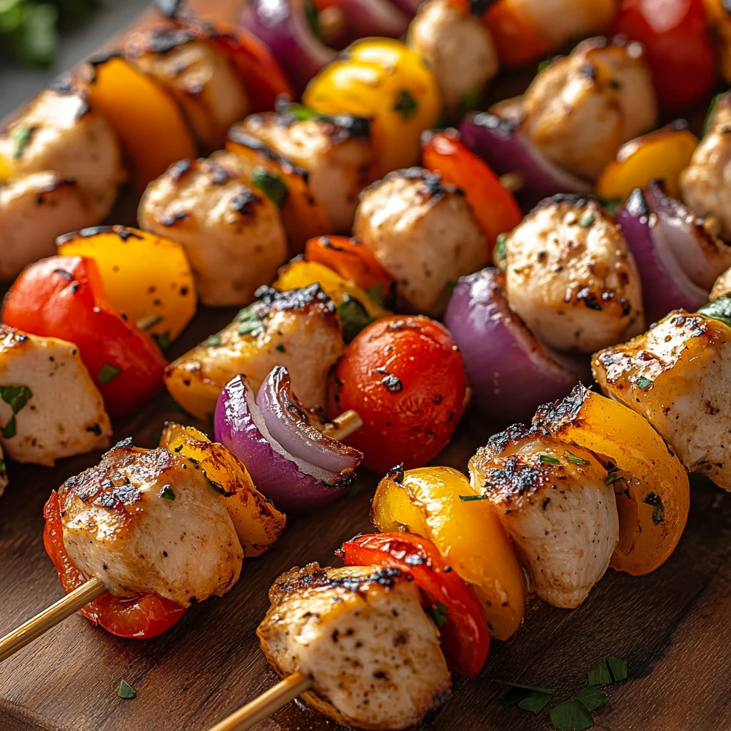 Baked Chicken Kabobs