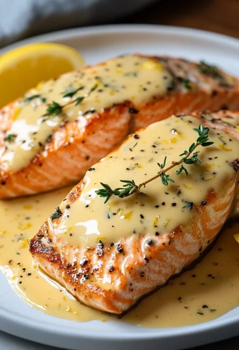 Baked Lemon Dijon Salmon Made