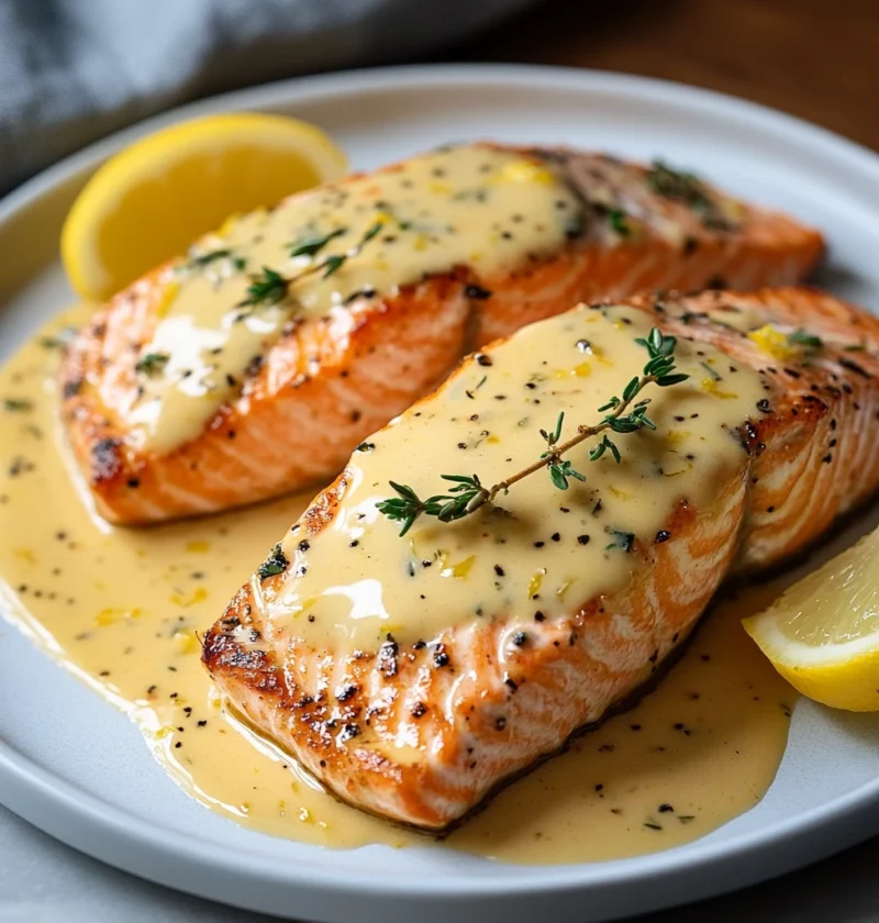 Baked Lemon Dijon Salmon Made
