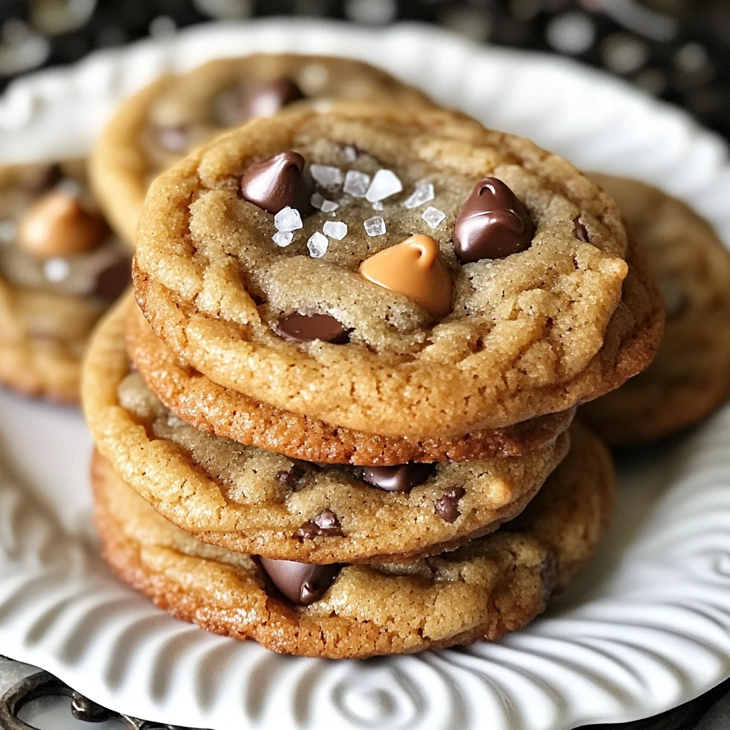Best Butterscotch Chocolate Chip Cookies with Sea Salt!