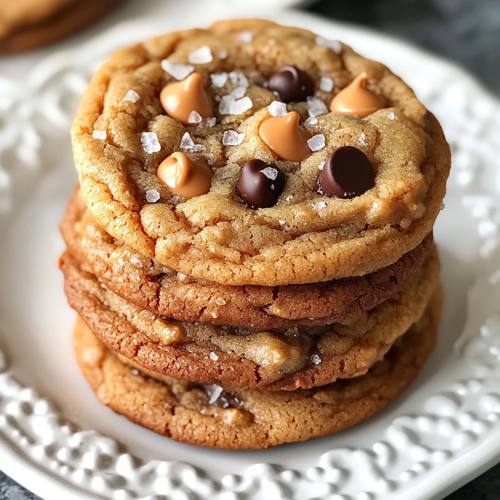Butterscotch Chocolate Chip Cookies Sea Salt