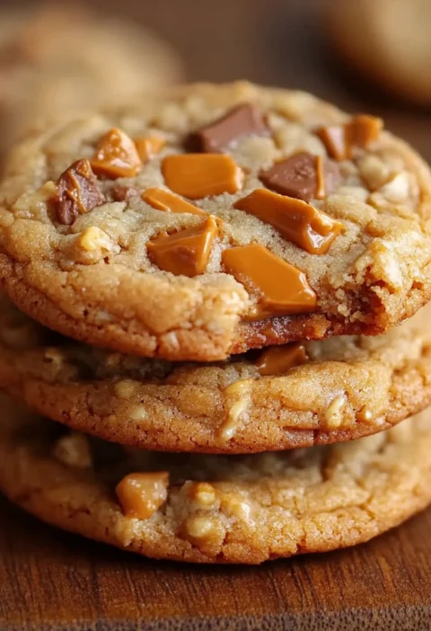 Butterfinger Caramel Crunch Cookies