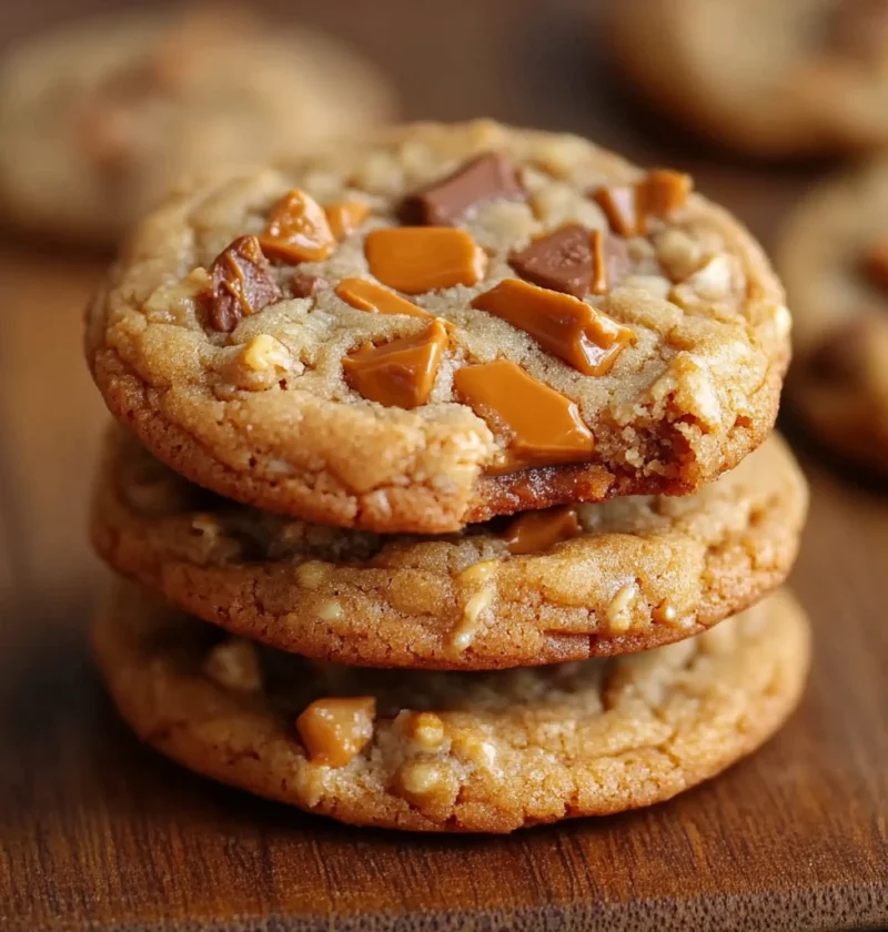 Butterfinger Caramel Crunch Cookies
