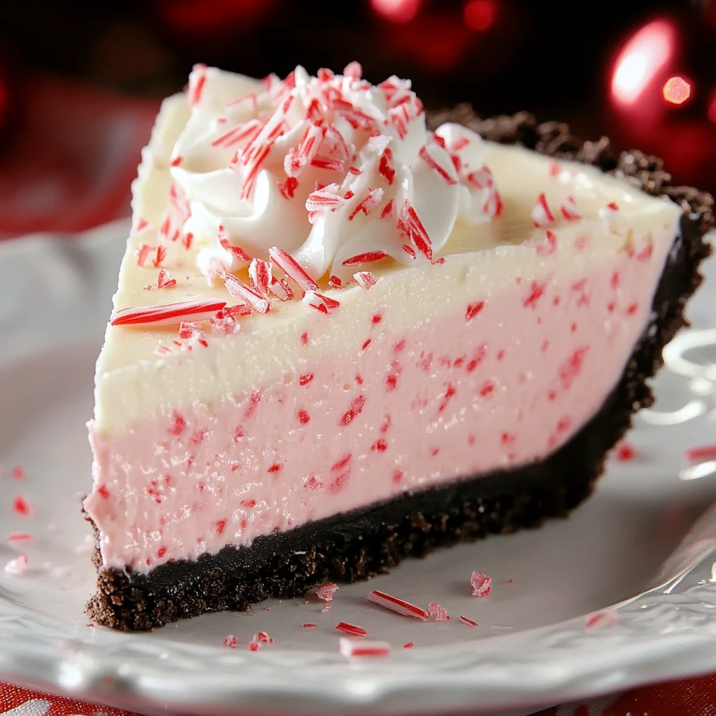 Candy Cane Pie Recipe Nobake Christmas Dessert