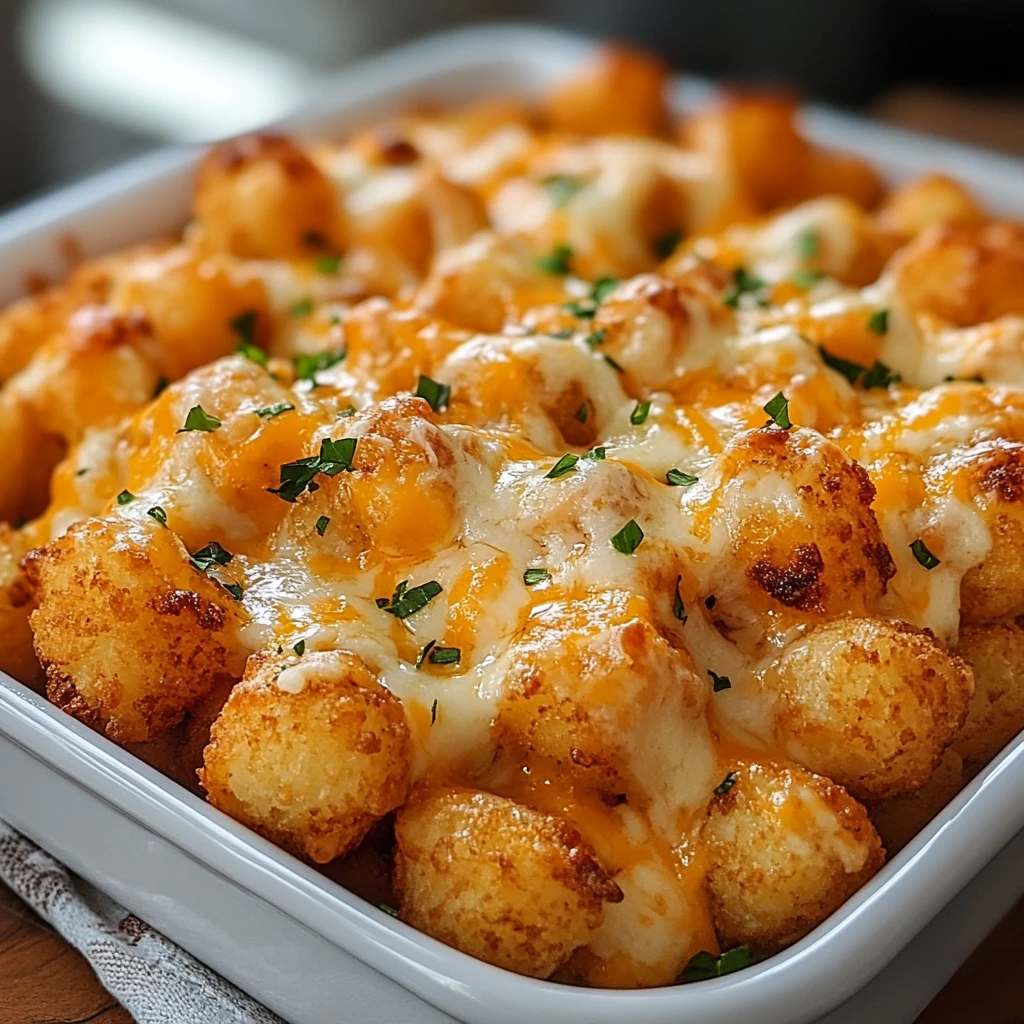 Cheddar Ranch Chicken Tater Tot Bake Easy Weeknight Favorite