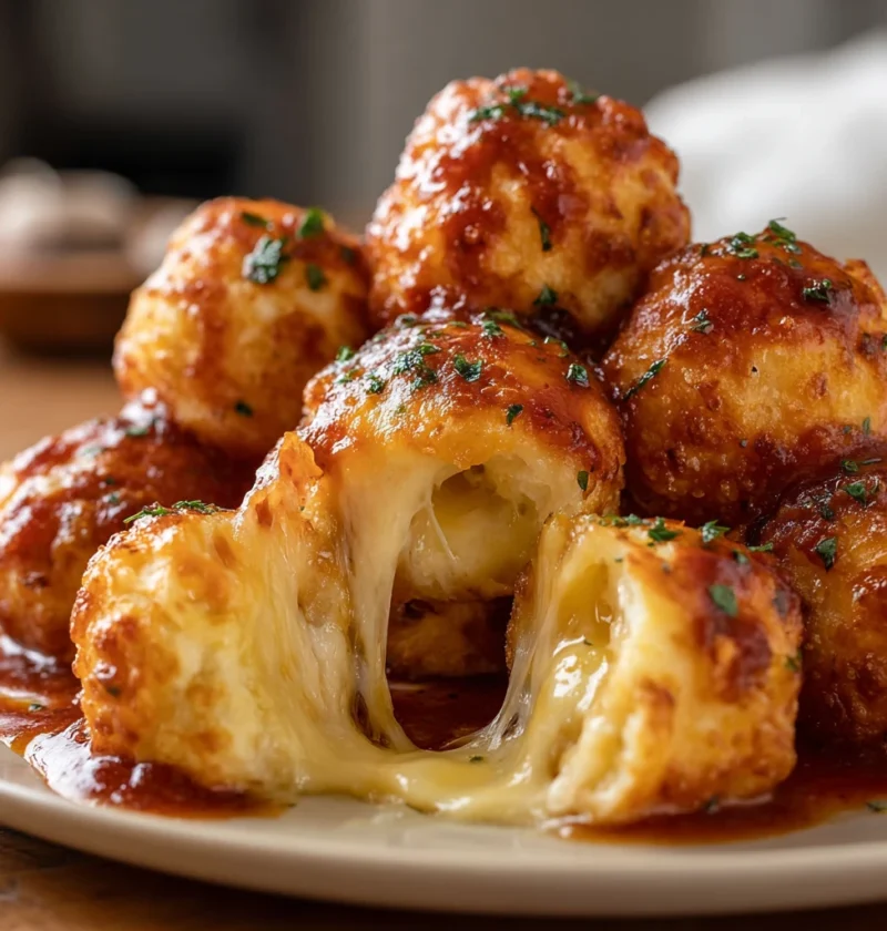 Cheesy Garlic Pizza Balls