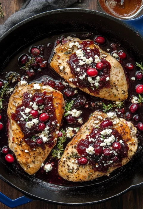Cranberry Feta Chicken Bake