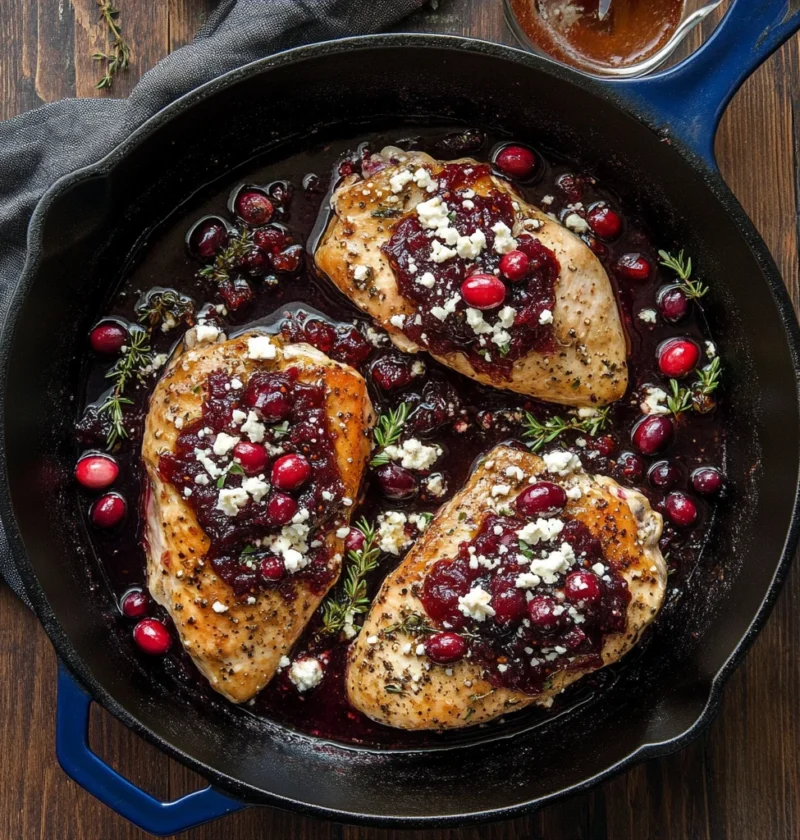 Cranberry Feta Chicken Bake