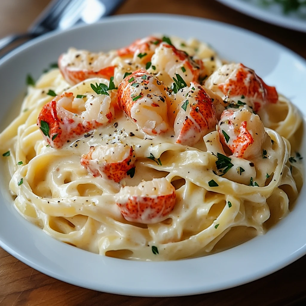 Creamy Lobster Alfredo Pasta for a Fancy Dinner
