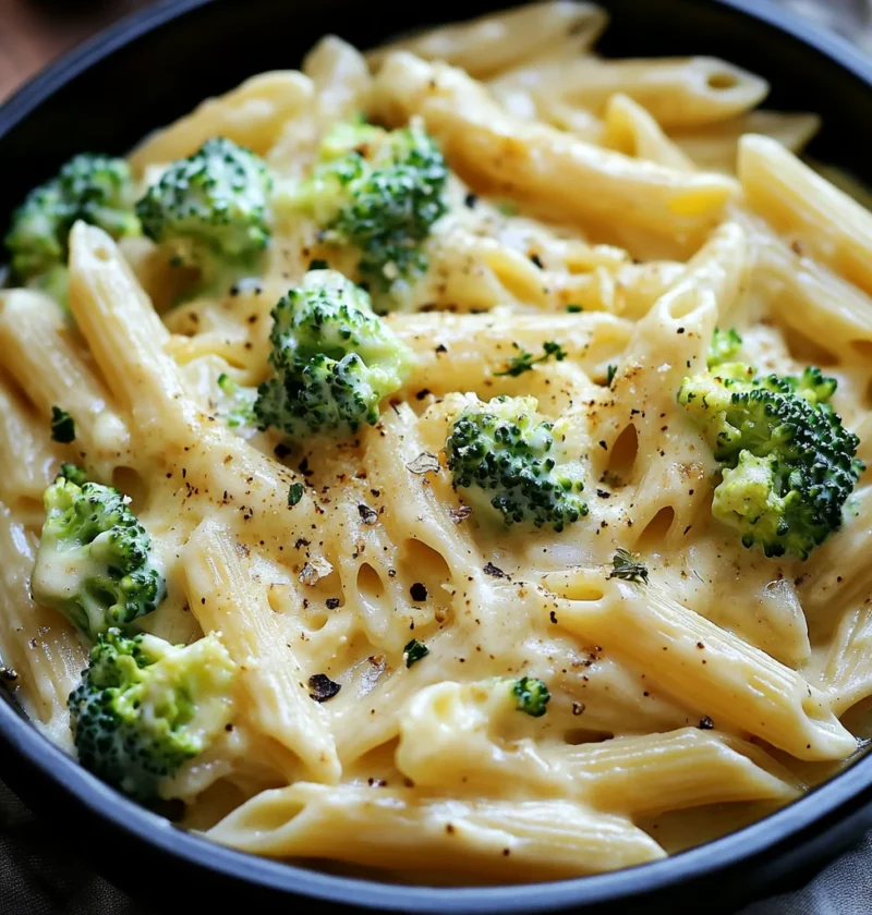 Creamy Onepot Boursin Cheese Pasta Broccoli