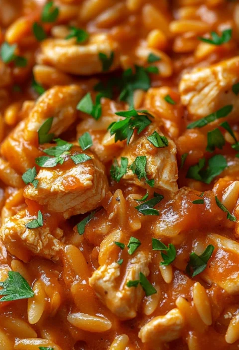 Creamy Tomato Orzo Chicken