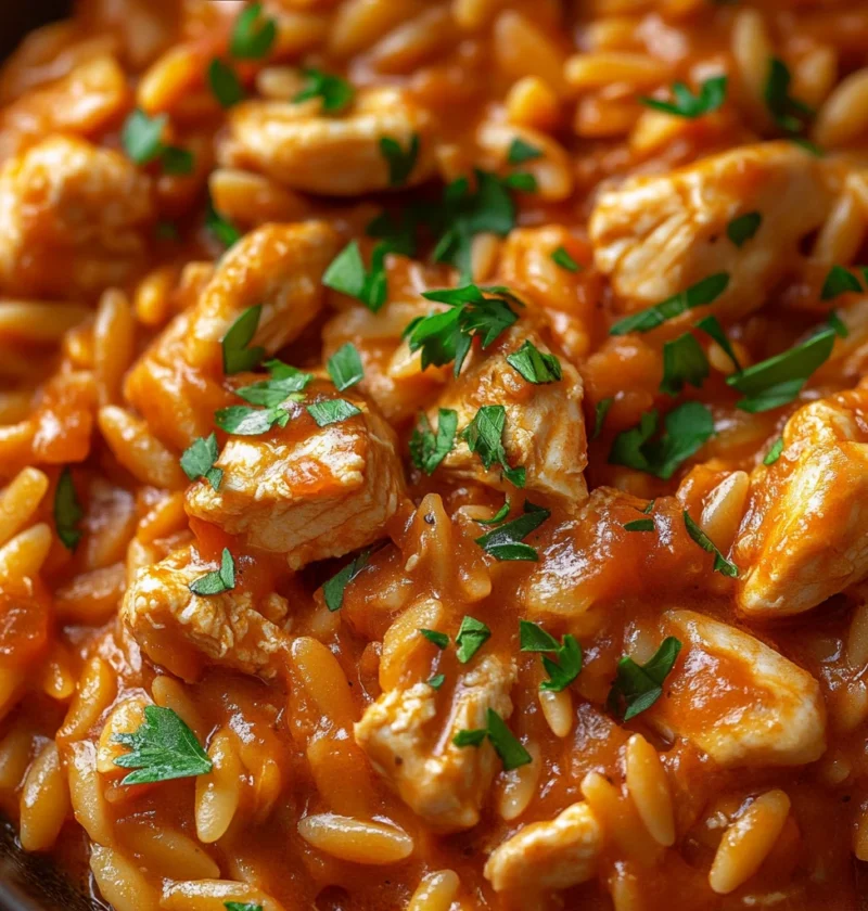 Creamy Tomato Orzo Chicken