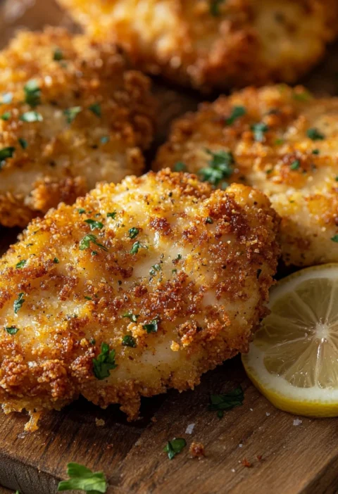 Crispy Lemon Chicken Cutlets