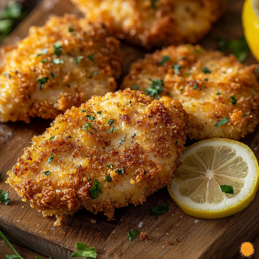 Crispy Lemon Chicken Cutlets