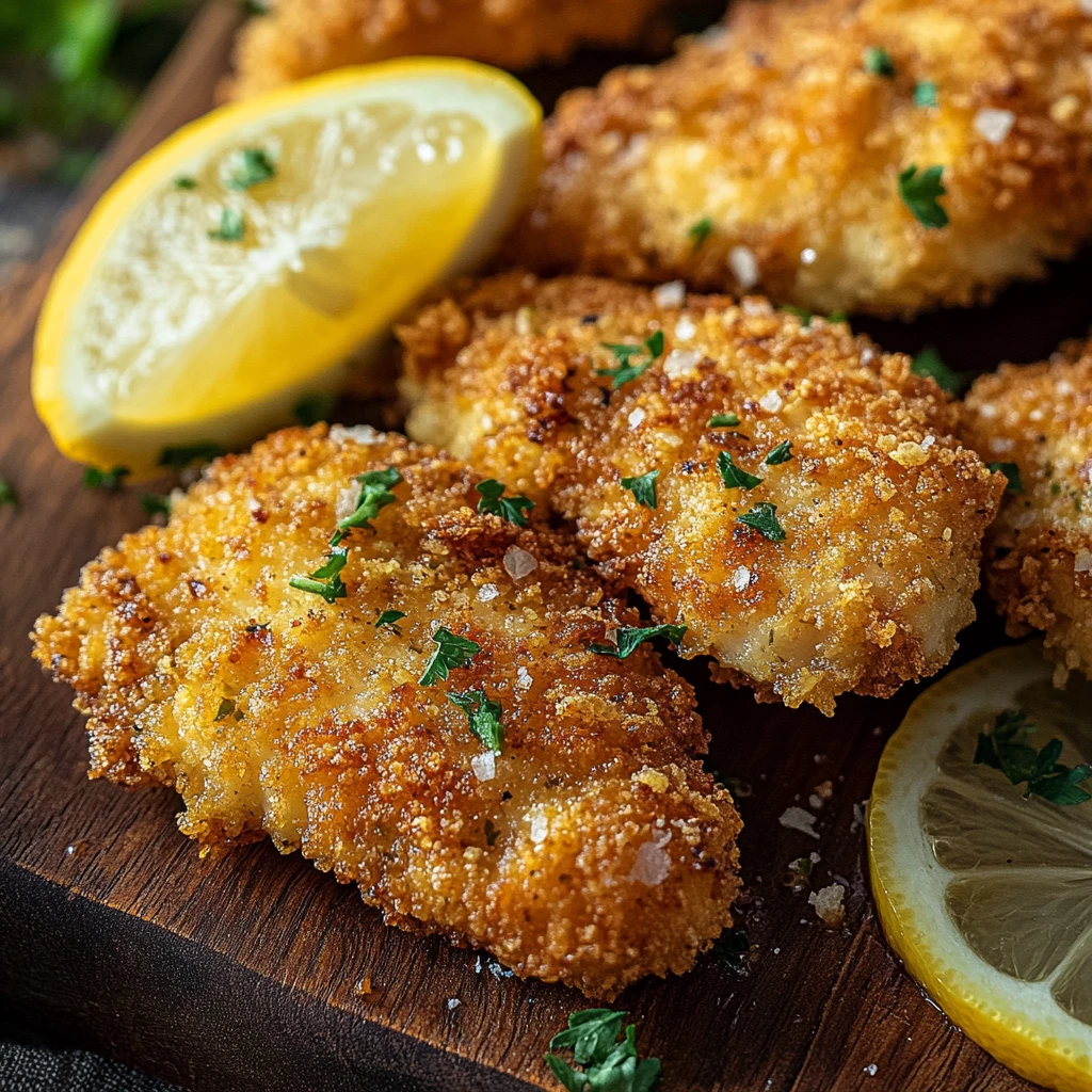 Crispy Lemon Chicken Cutlets