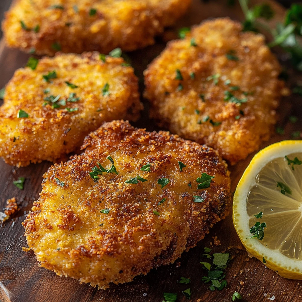 Crispy Lemon Chicken Cutlets