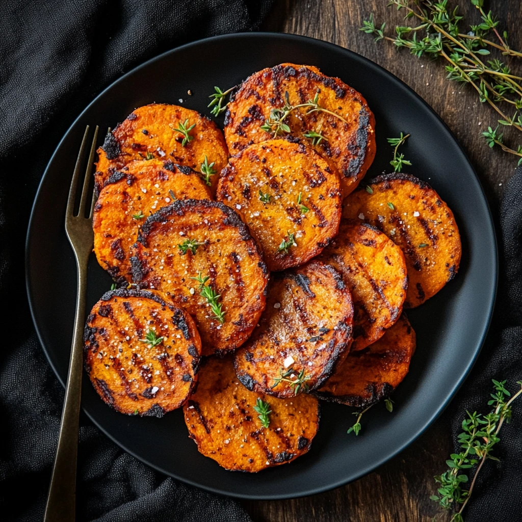 Crispy Sweet Potato Stacks