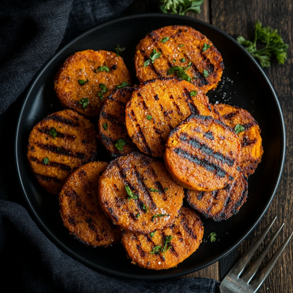 Crispy Sweet Potato Stacks