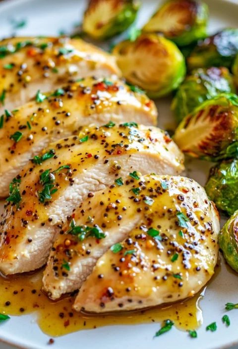 Sheet Pan Honey Dijon Chicken Veggies