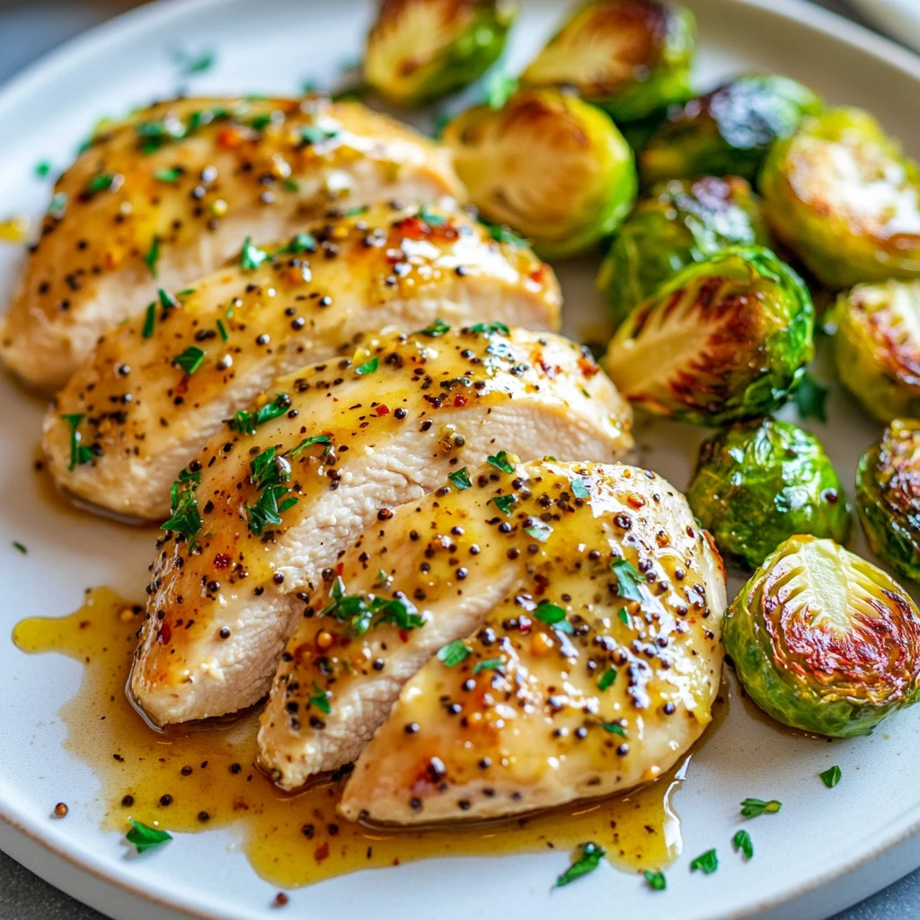Easy Sheet Pan Honey Dijon Chicken with Veggies