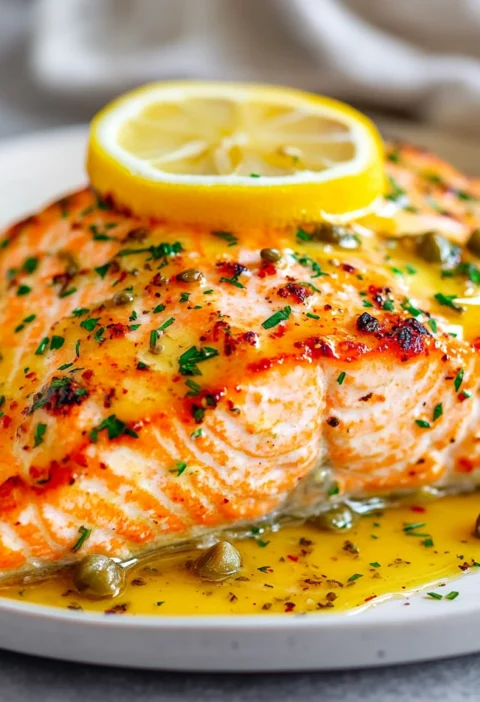 Garlic Butter Baked Salmon Recipe