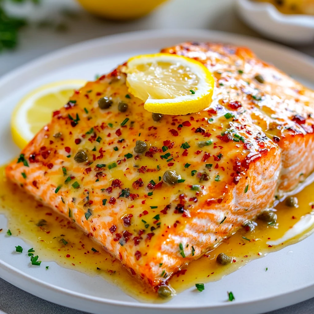 Garlic Butter Baked Salmon Recipe