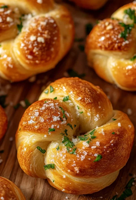 Garlic Butter Parmesan Knots