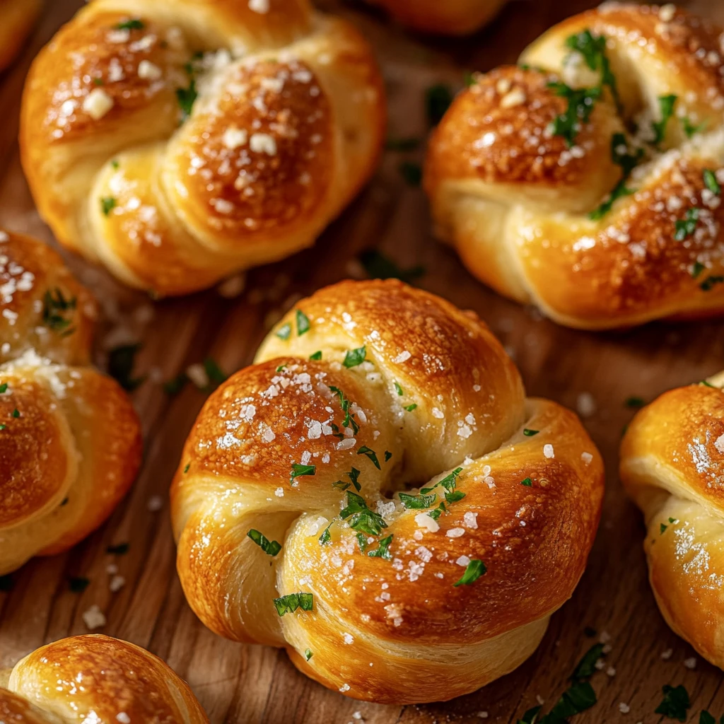 Garlic Butter Parmesan Knots