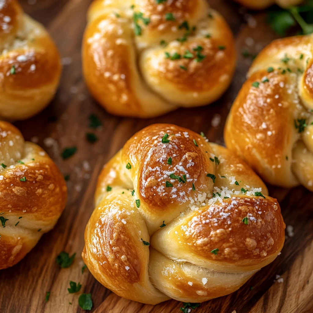 Garlic Butter Parmesan Knots