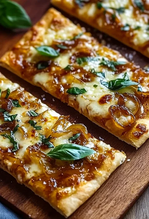 Hot Honey Garlic Flatbread Pizzas