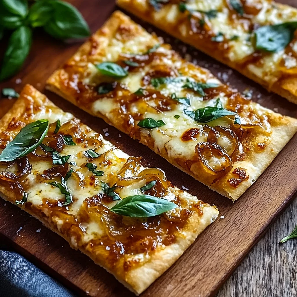 Hot Honey Garlic Flatbread Pizzas