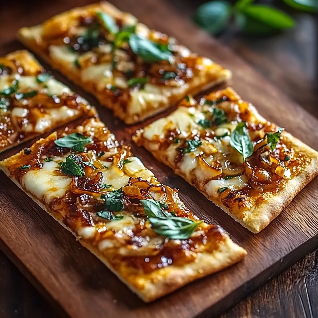 Hot Honey Garlic Flatbread Pizzas