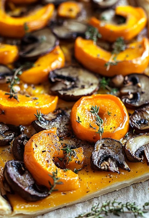 Make Butternut Squash Mushroom Tart