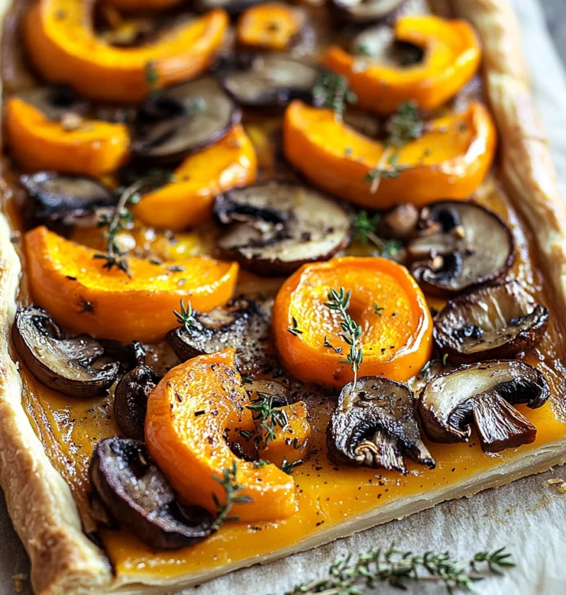 Make Butternut Squash Mushroom Tart