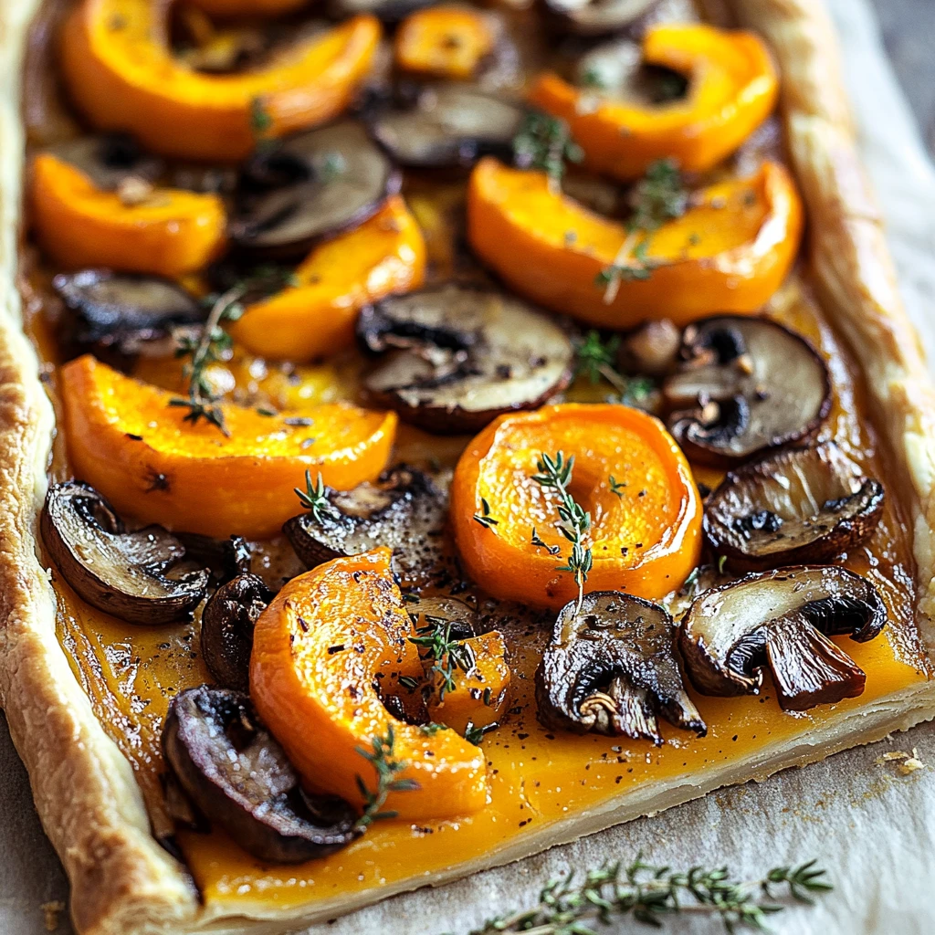 How to Make Butternut Squash & Mushroom Tart