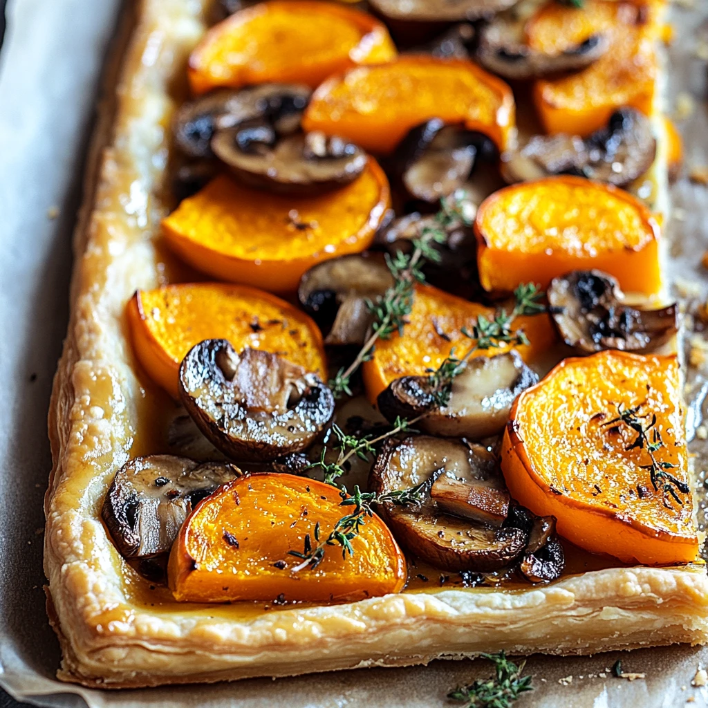 Make Butternut Squash Mushroom Tart