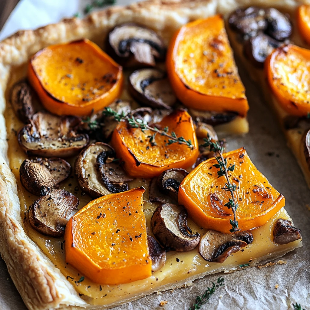 Make Butternut Squash Mushroom Tart