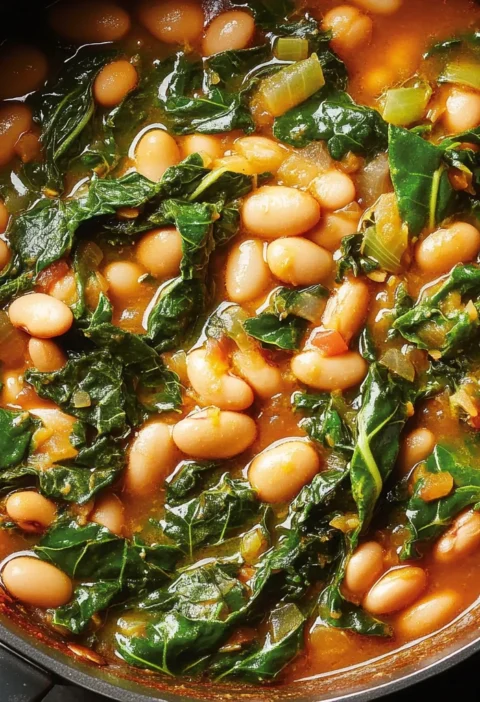 Mediterranean White Beans Greens Recipe