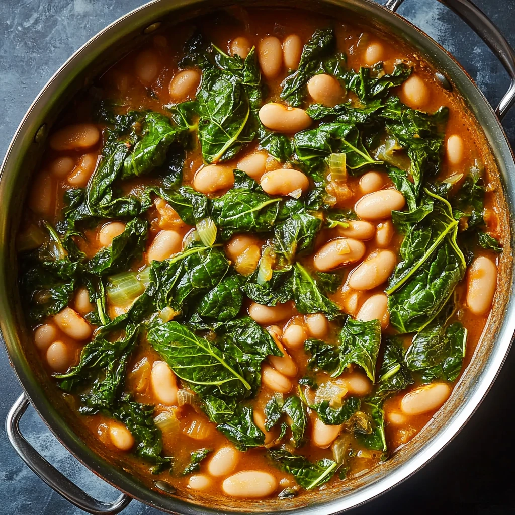 Mediterranean White Beans Greens Recipe