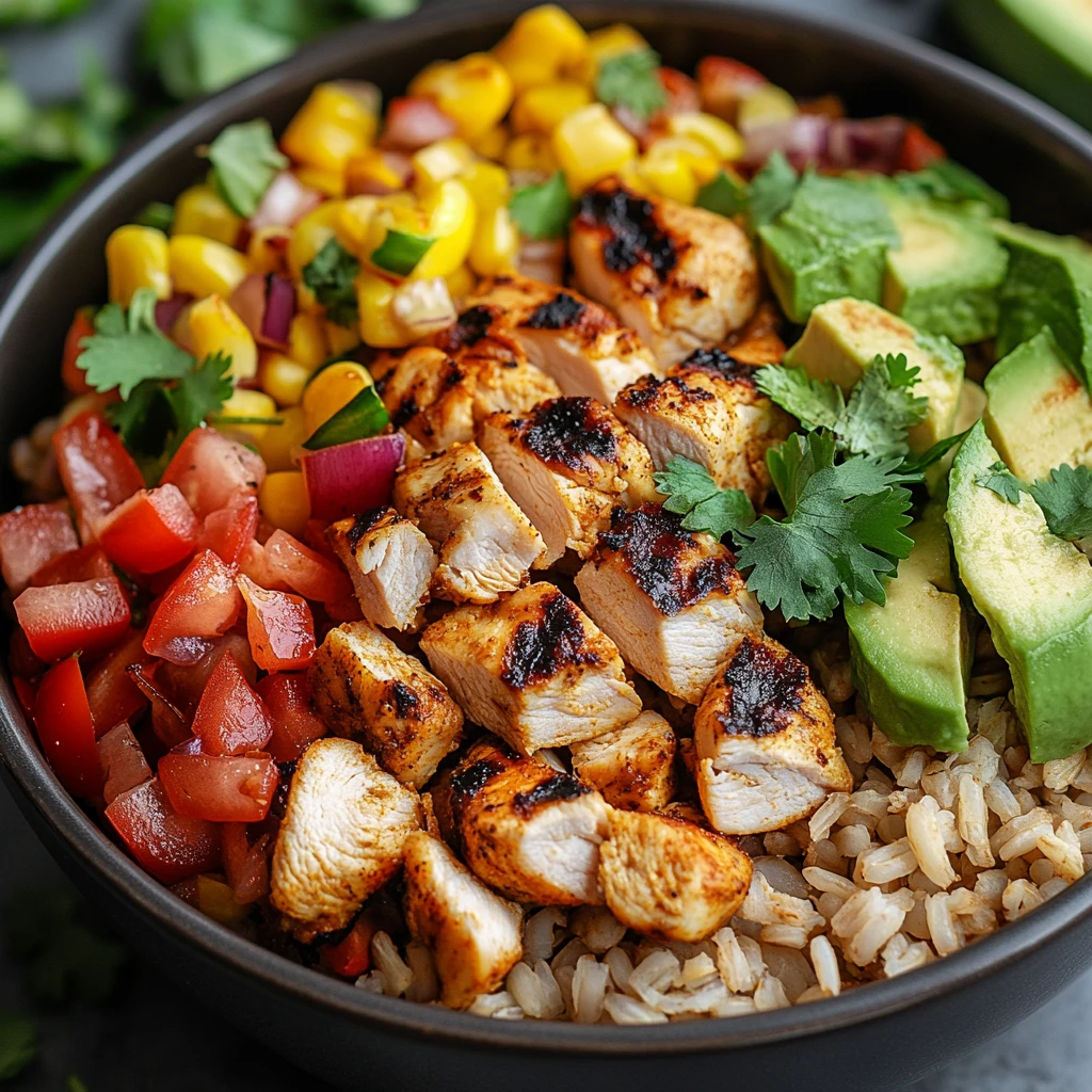One Pan Chicken Burrito Bowl